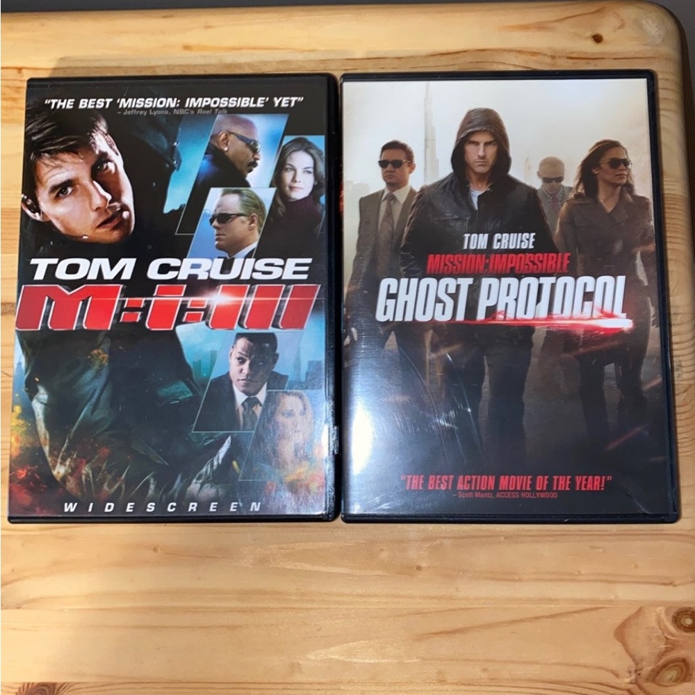Mission Impossible 3 and Mission Impossible Ghost Protocol